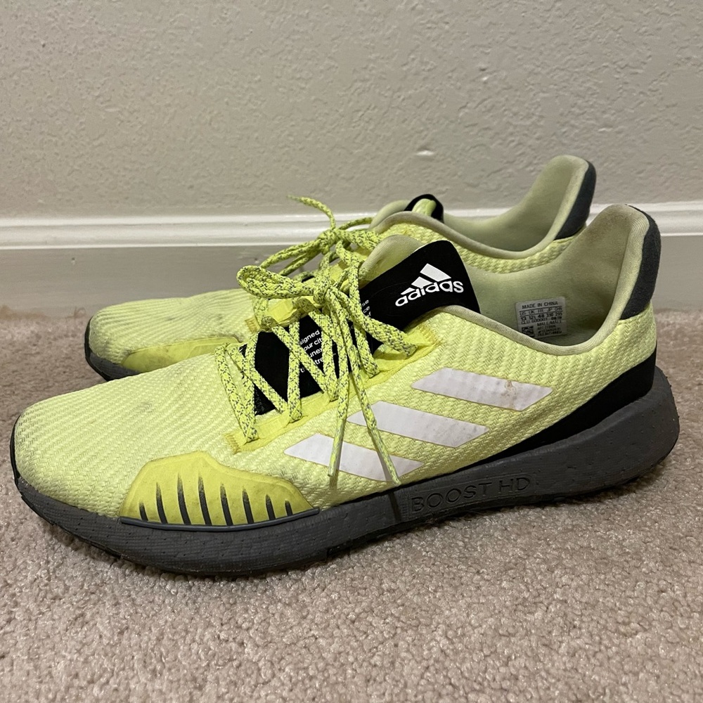 NEW Mens Adidas Boost PulseBoost Winter HD Running Shoes Yellow EF8906 Size 13